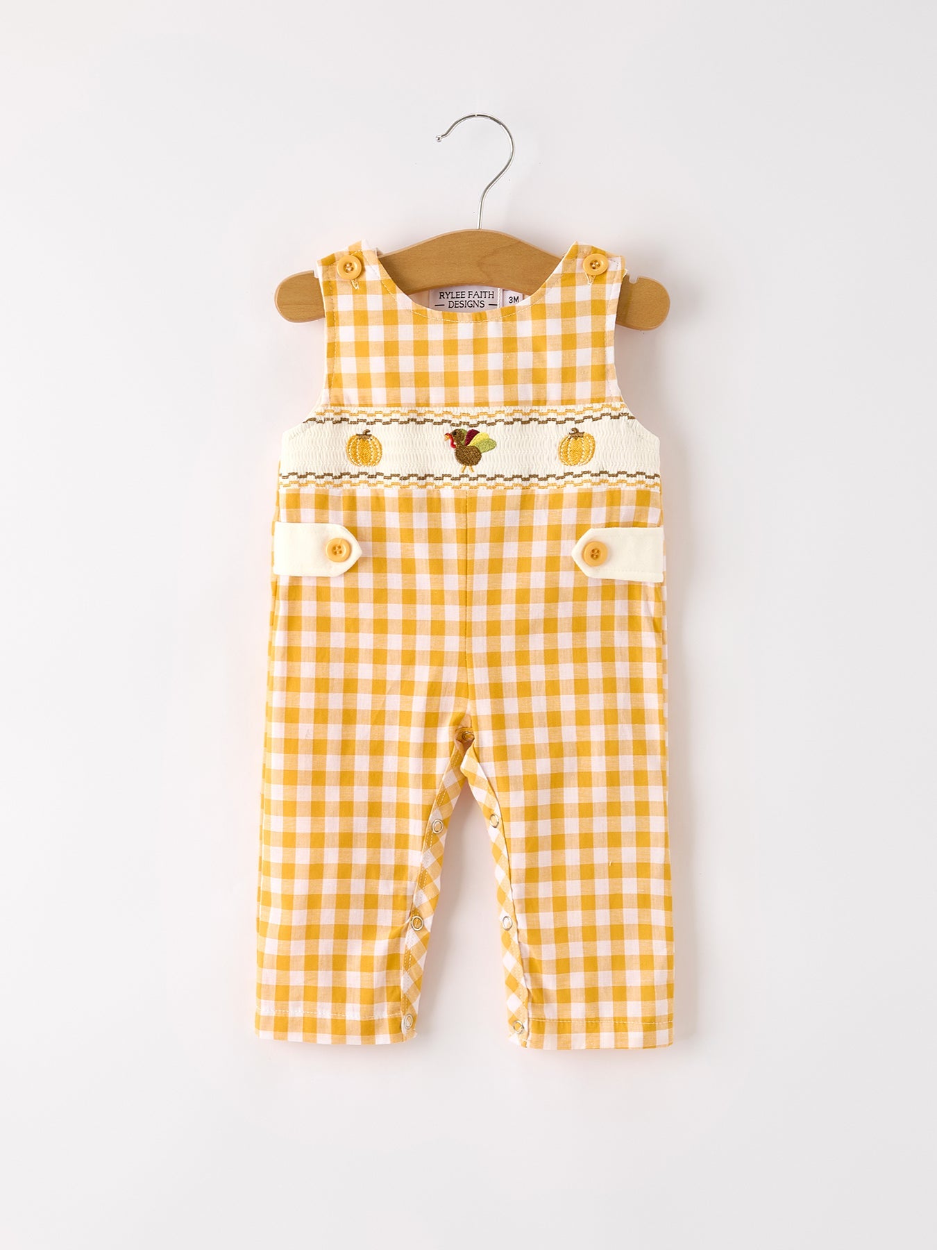 Pumpkin Patch Smocked Thanksgiving Longall