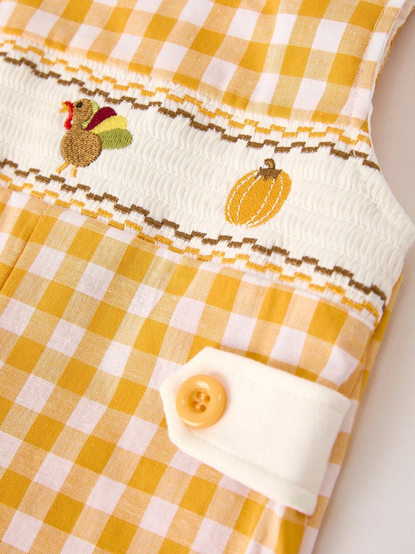 Pumpkin Patch Smocked Thanksgiving Longall