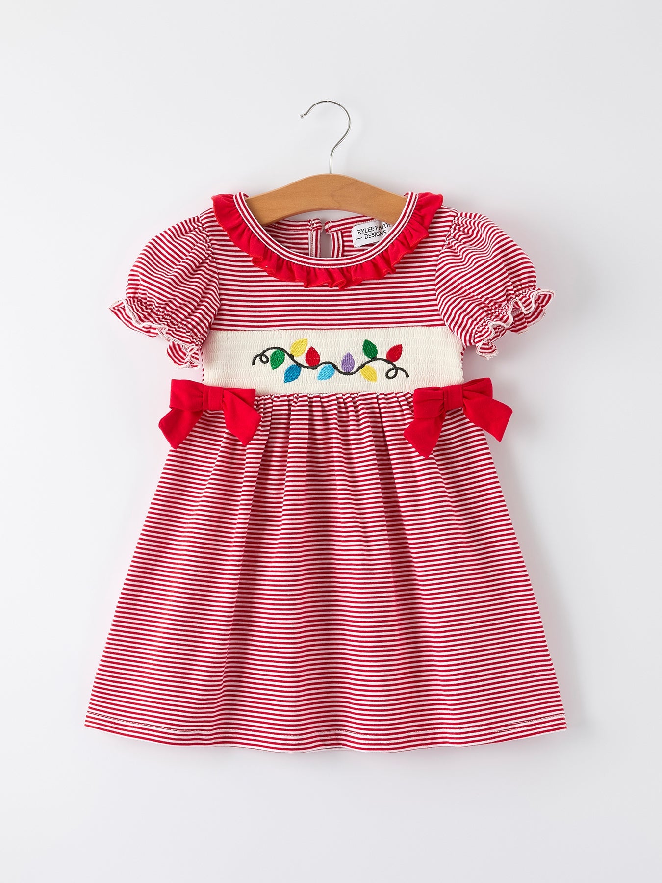 Embroidered Christmas Lights Dress