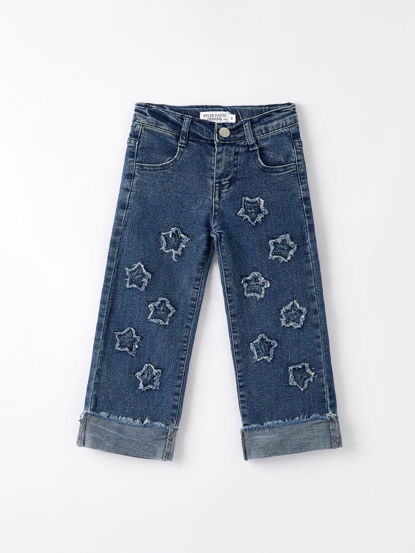 You're a Star Distressed Button Jeans
