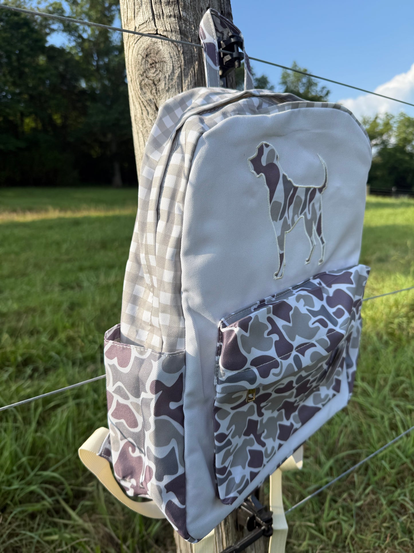 Pointer Pup Camo & Gray Boys Backpack