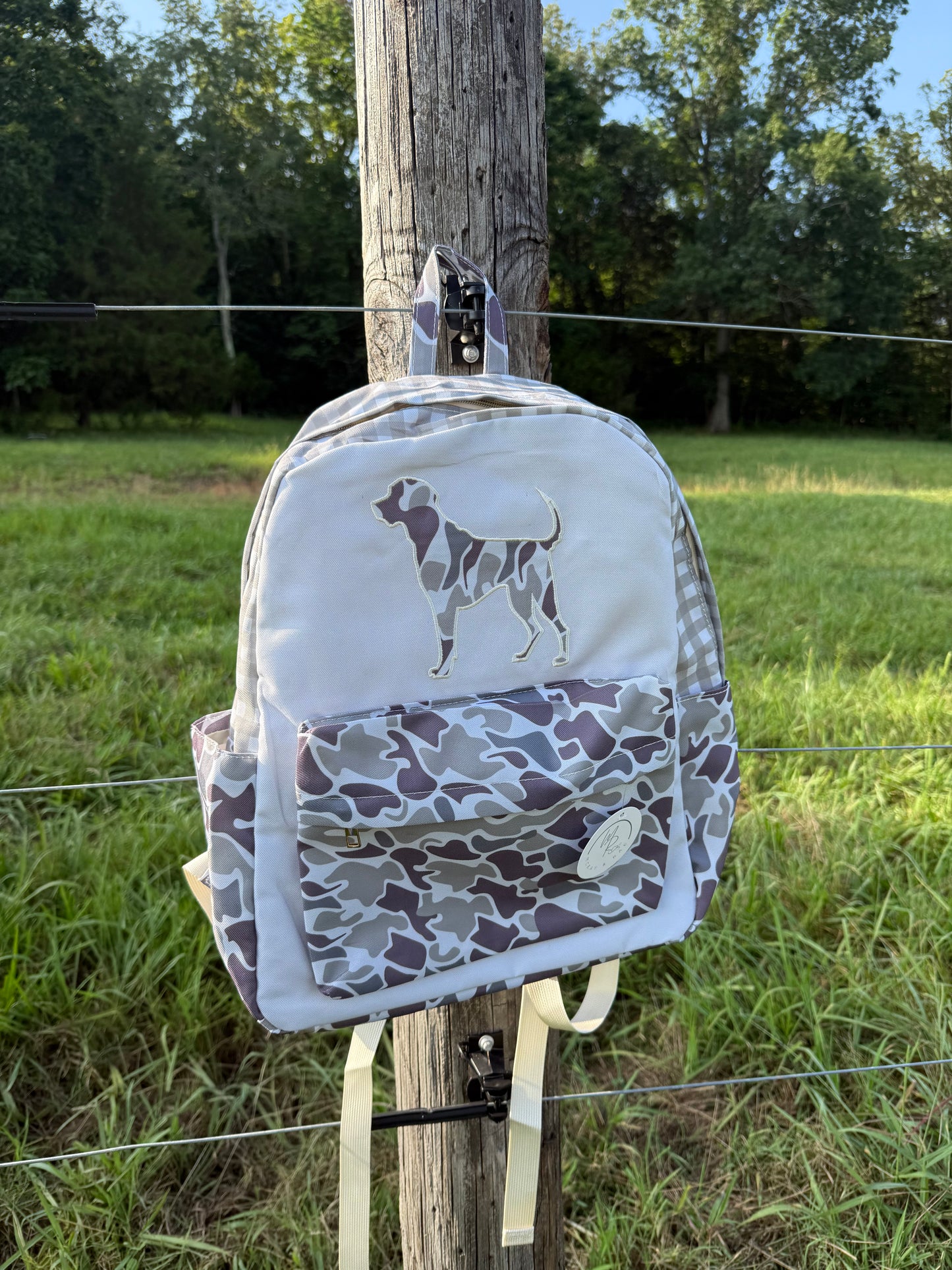 Pointer Pup Camo & Gray Boys Backpack