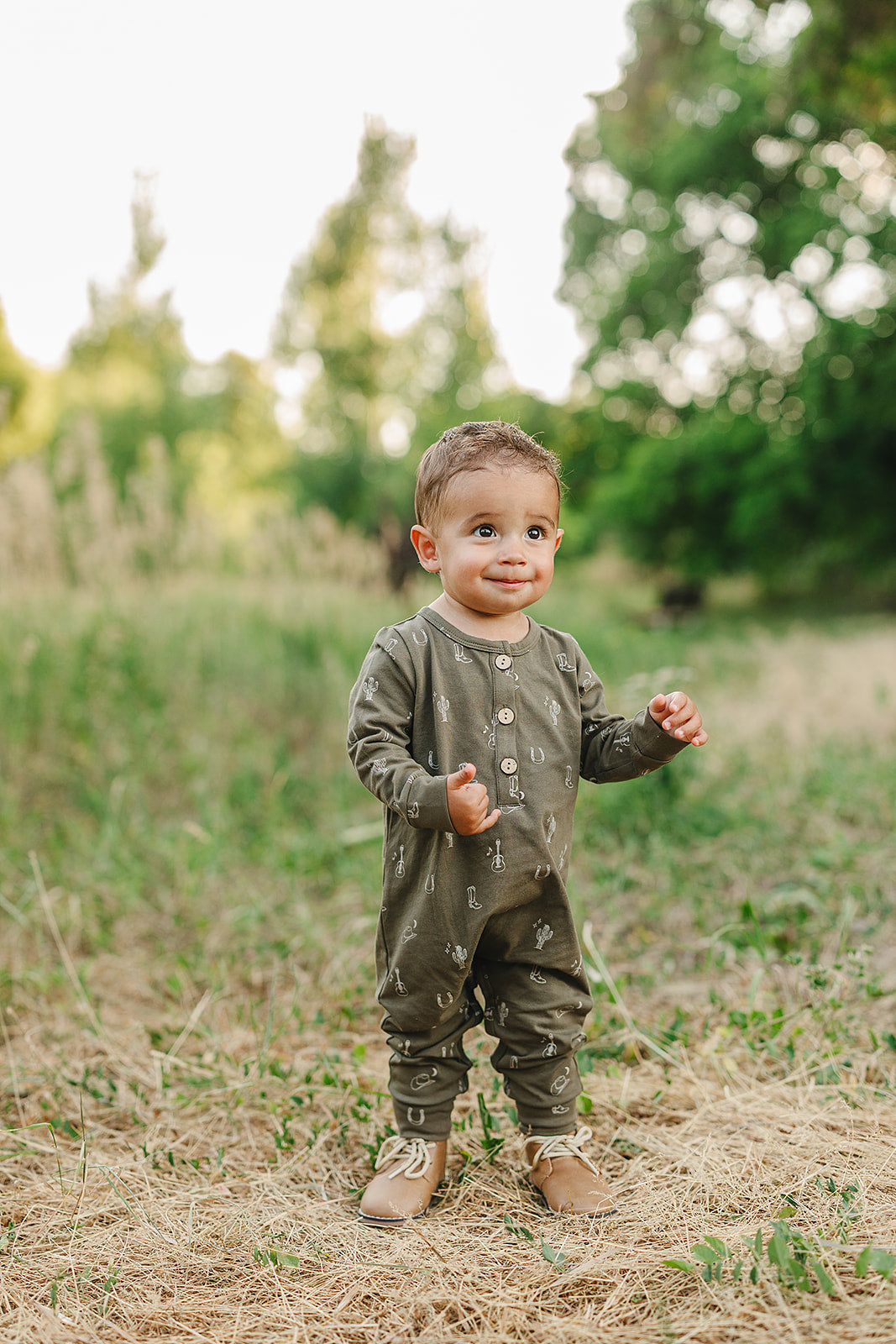 Western Nights Henley Romper