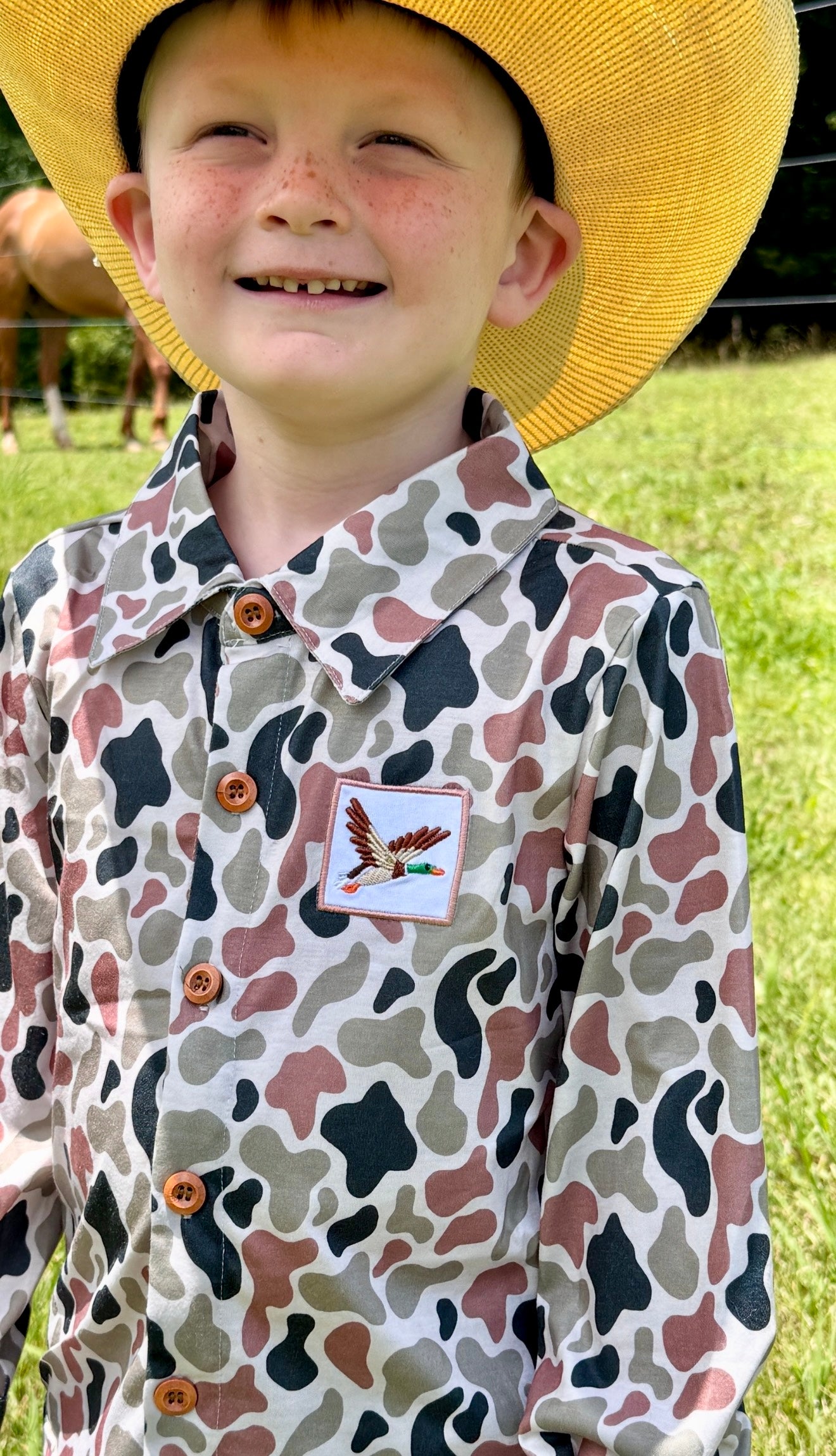 Classic Camo Button-Up Shirt