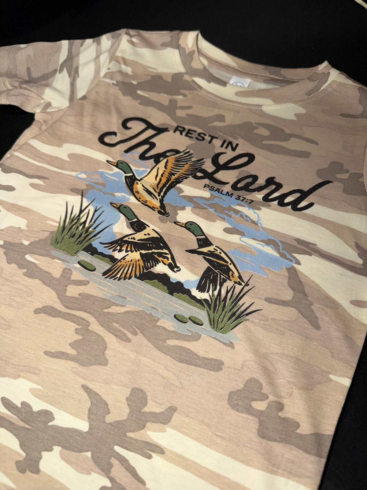 Rest in the Lord Camo Tshirt