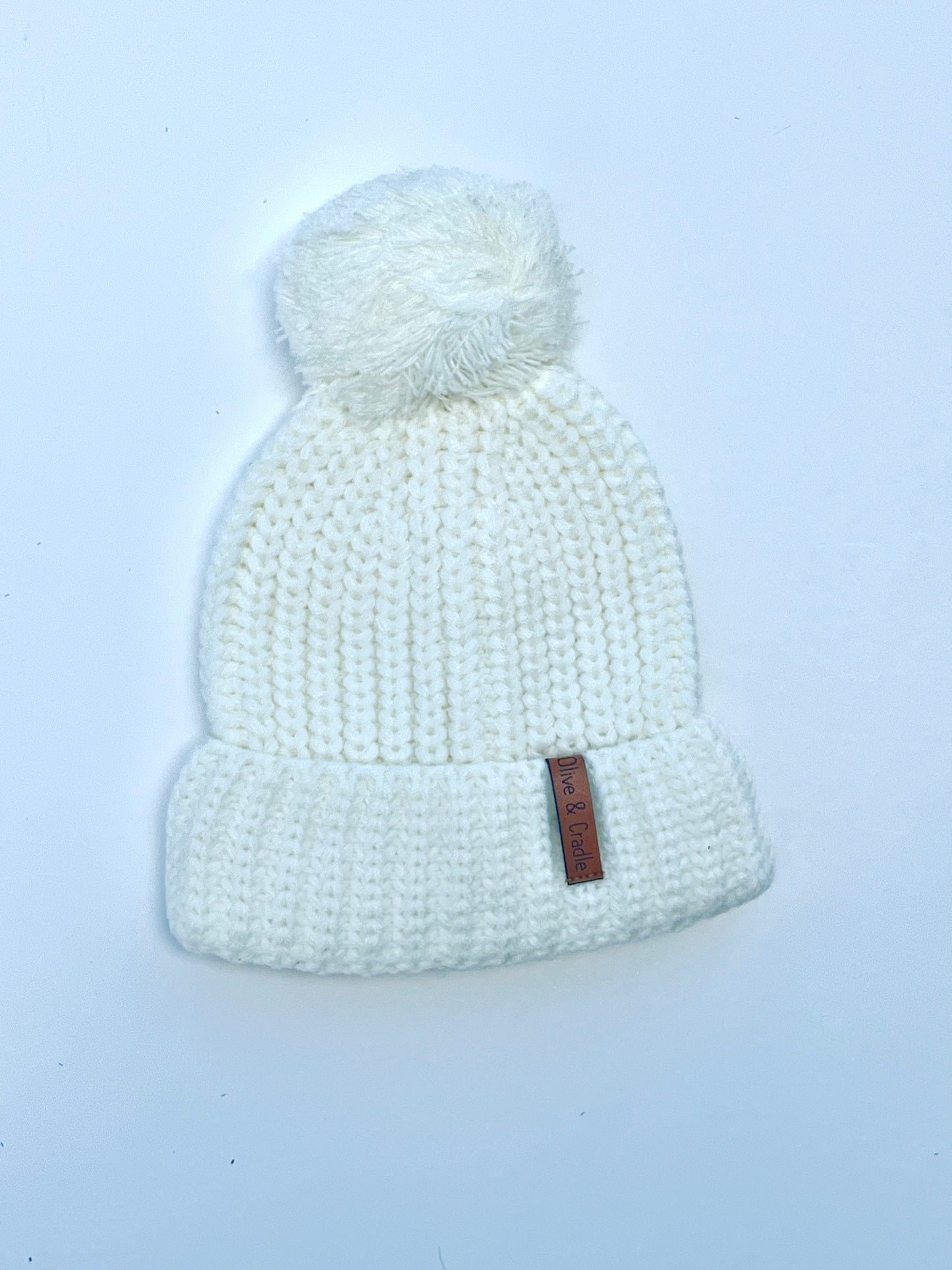 Baby Beanie Knit Hat with Pom Pom