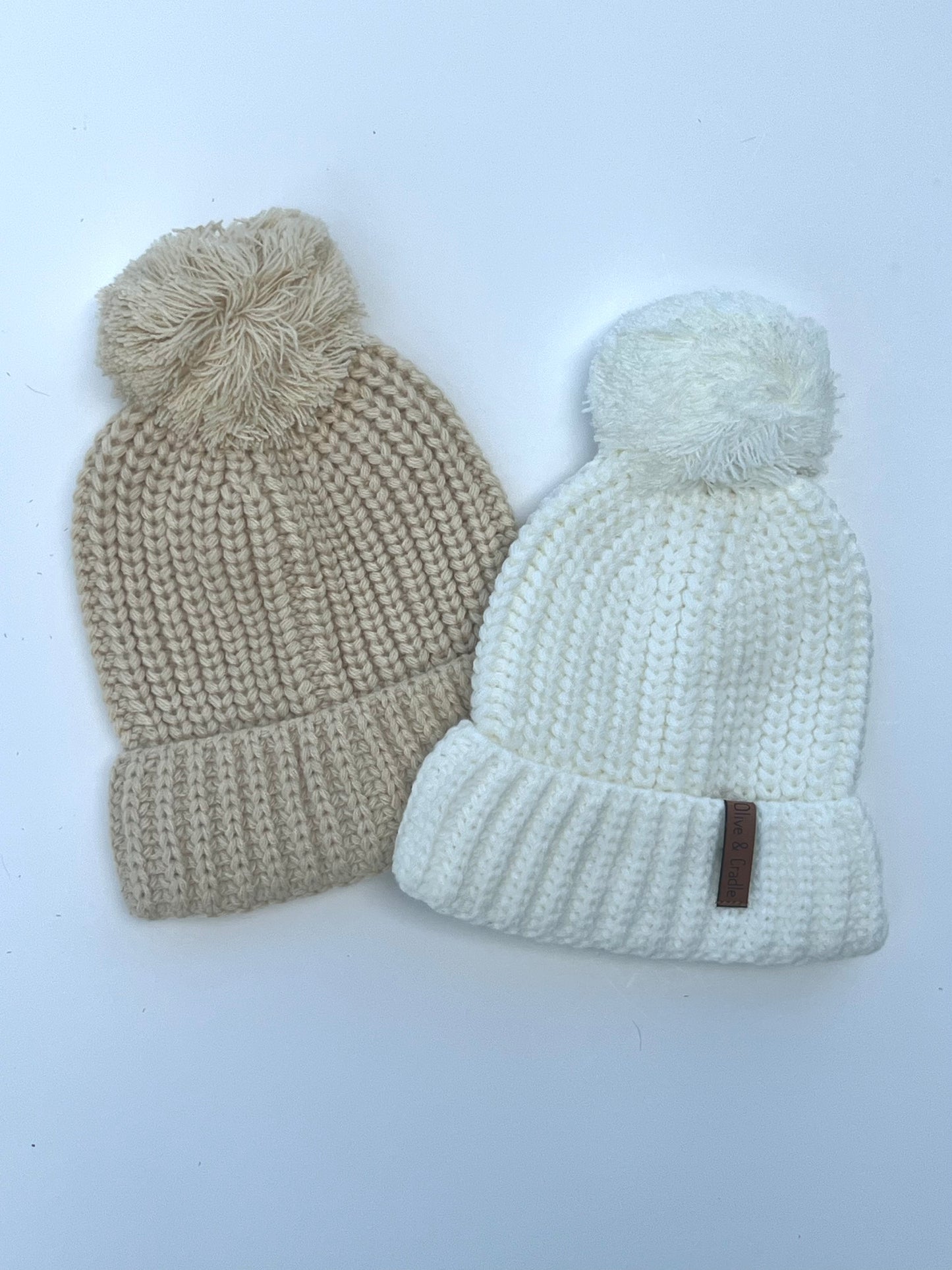 Baby Beanie Knit Hat with Pom Pom