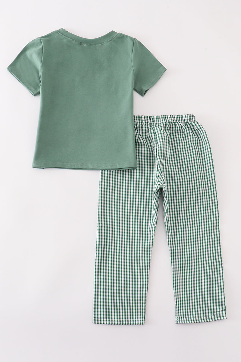 Pumpkin Trio Gingham Set