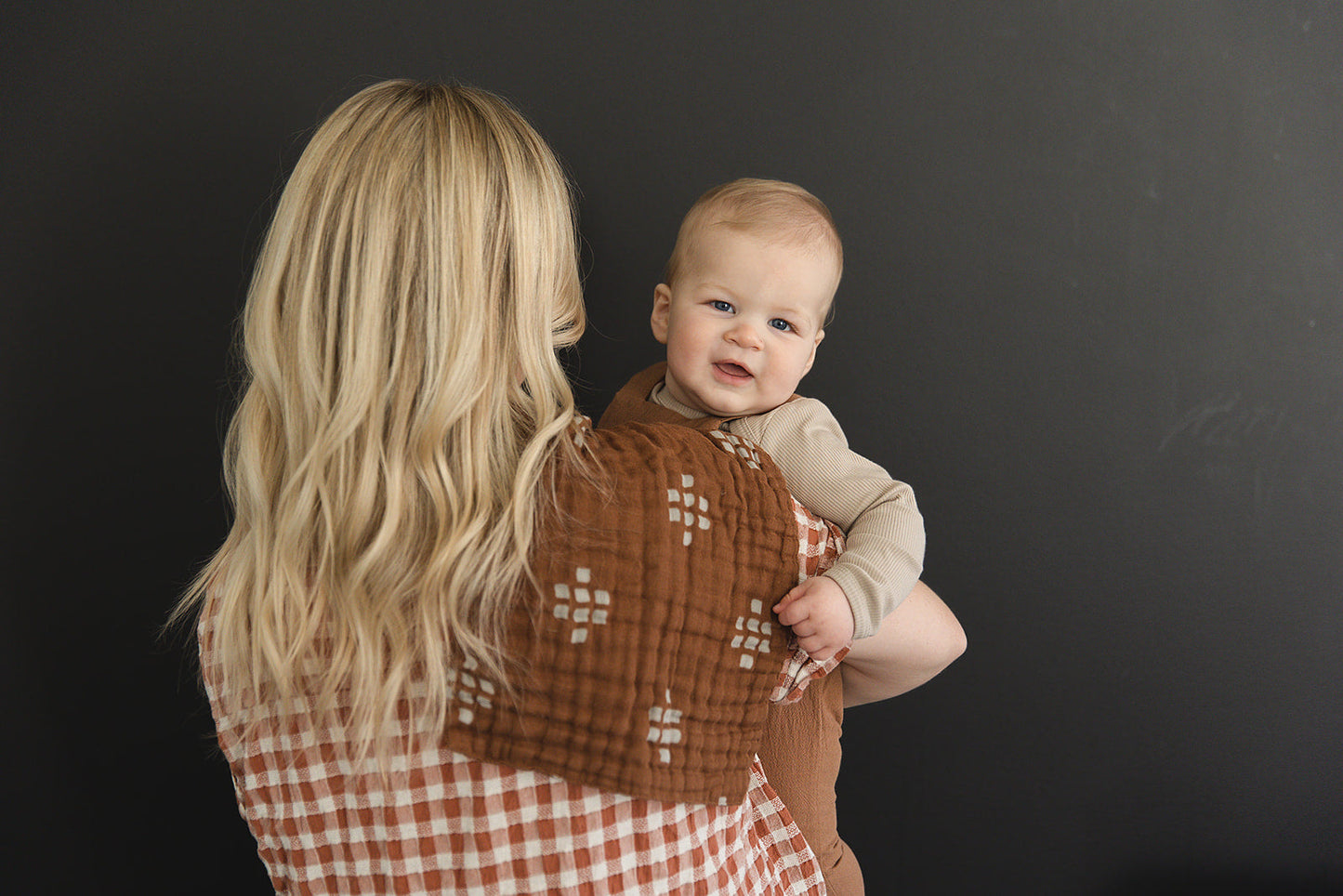 Western Chestnut Muslin Burp Cloth