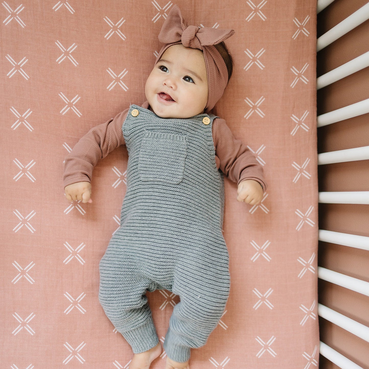 PEach standard size crib sheet for baby girls nursery