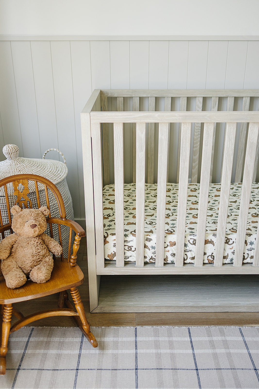 Outlaw Cowboy Western Crib Sheet for baby and toddler boys. Western Baby Shower gift. Western Toddler Bedding