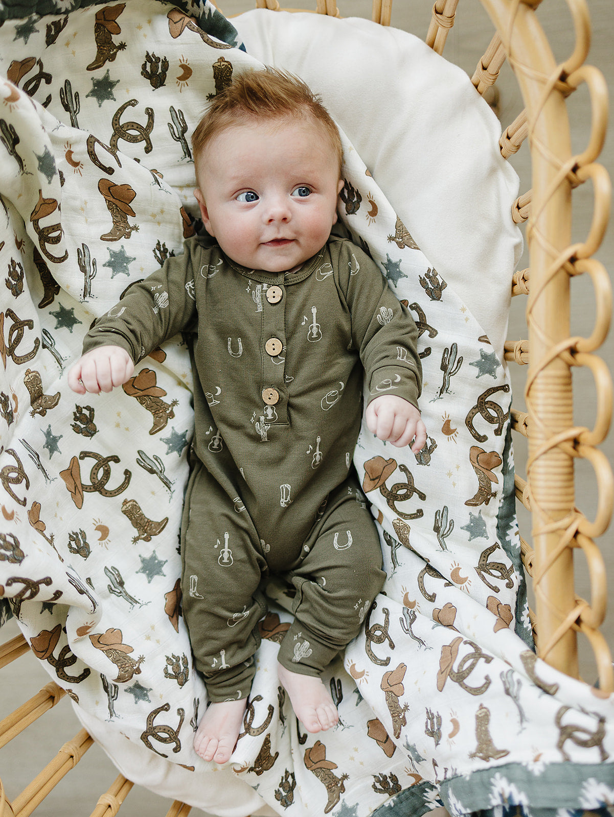Western Nights Henley Romper