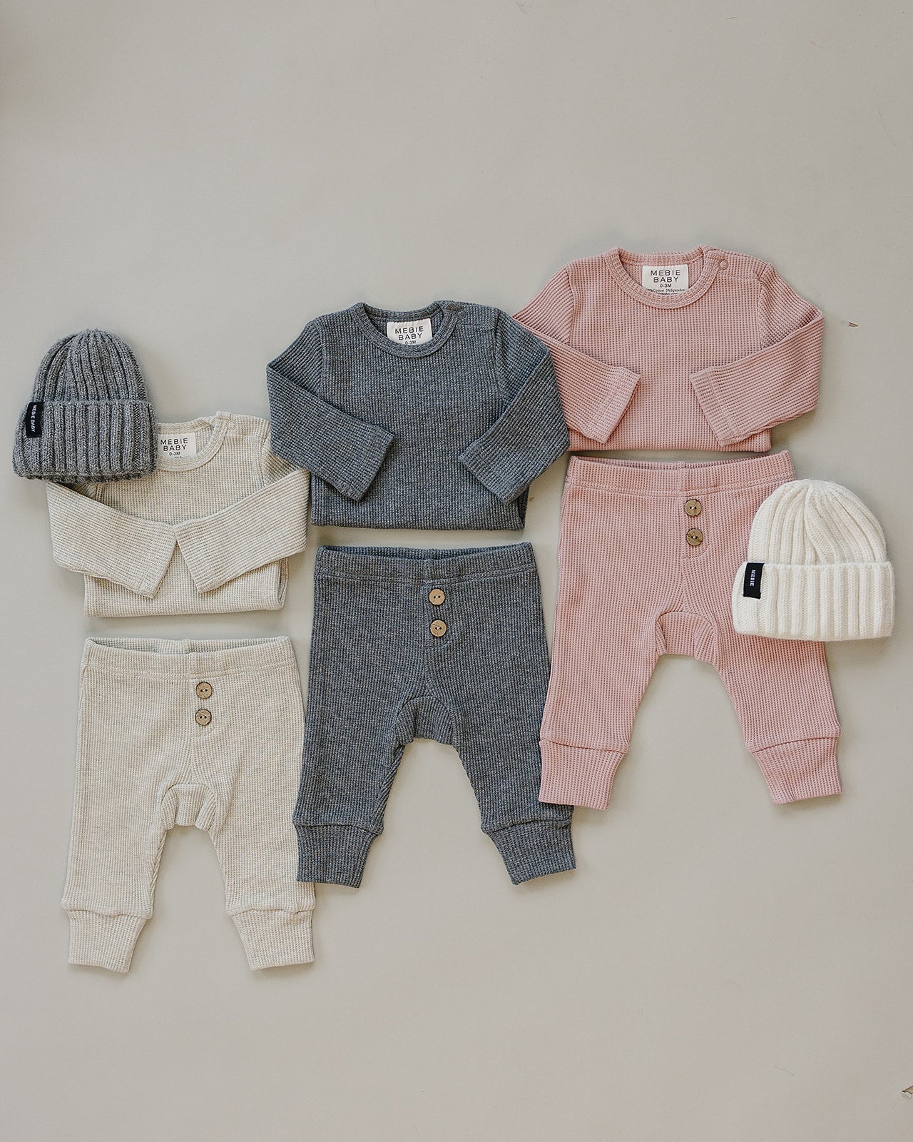 Oatmeal Bodysuit Waffle Set