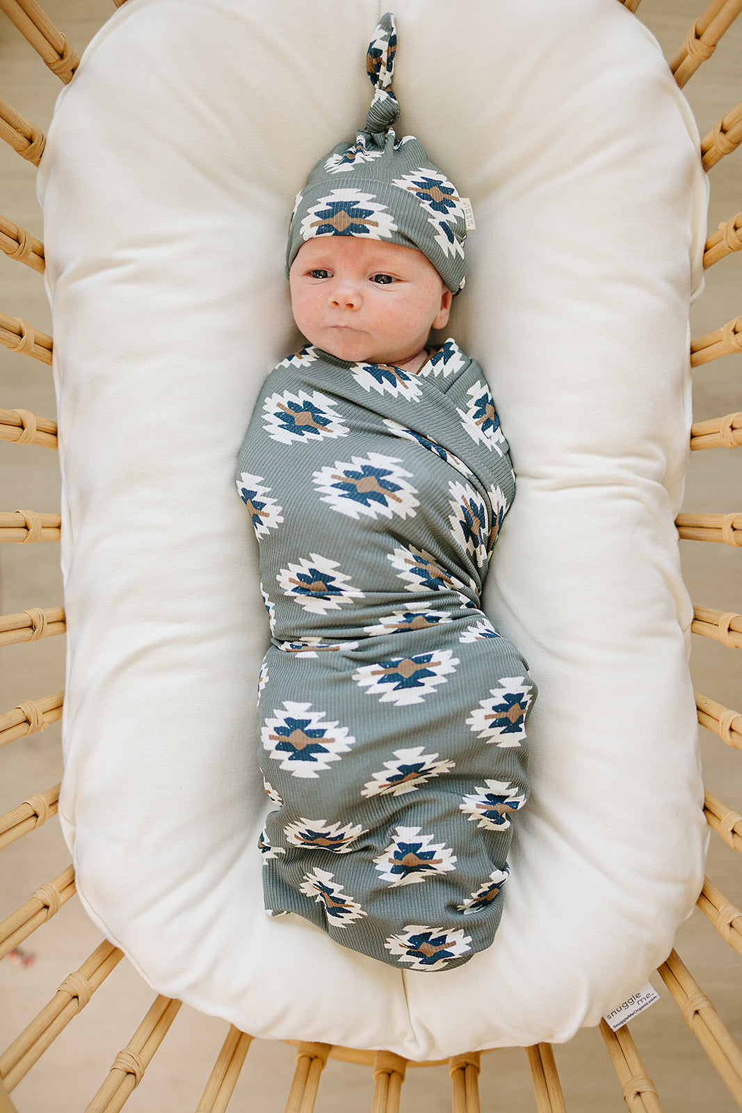 Soft bamboo baby swaddle blanket, 47 x 47 inches, eco-friendly and breathable