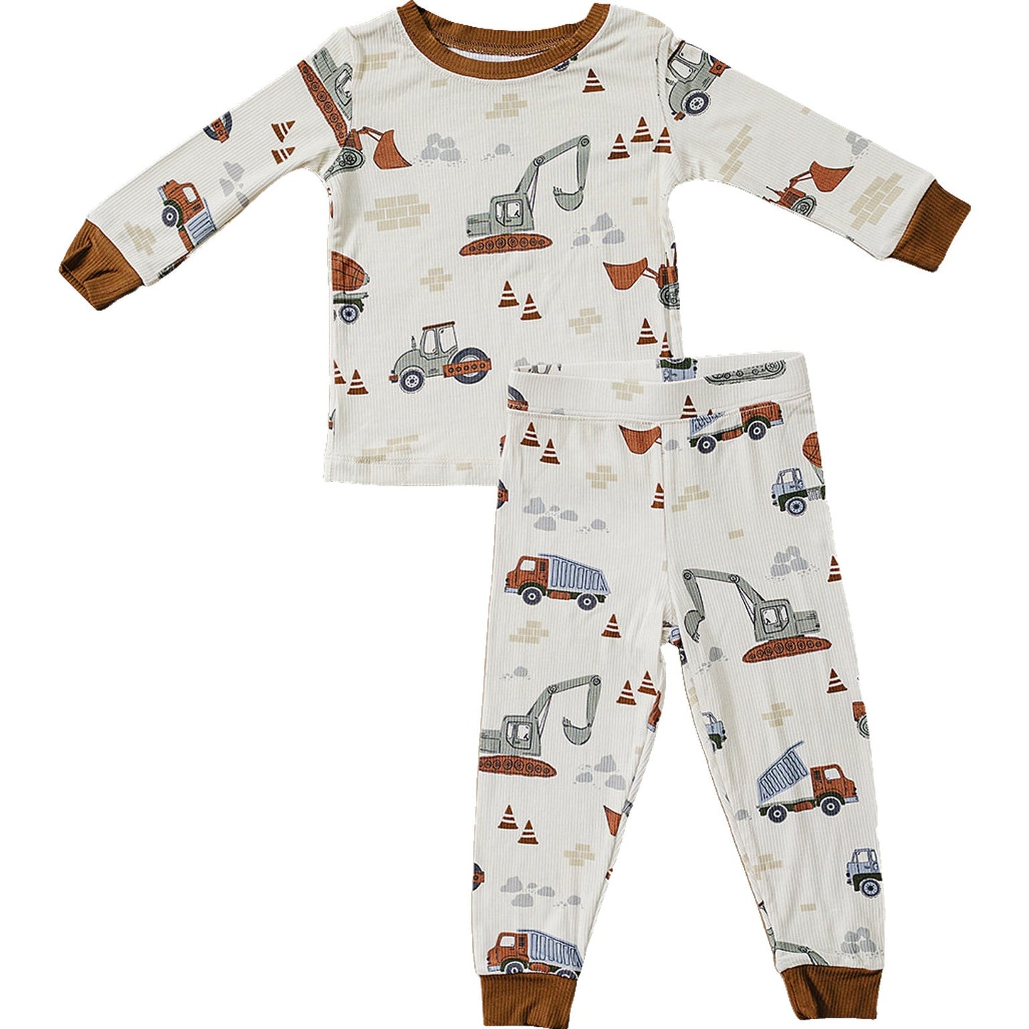 construction-truck-two-piece-bamboo-pajamas