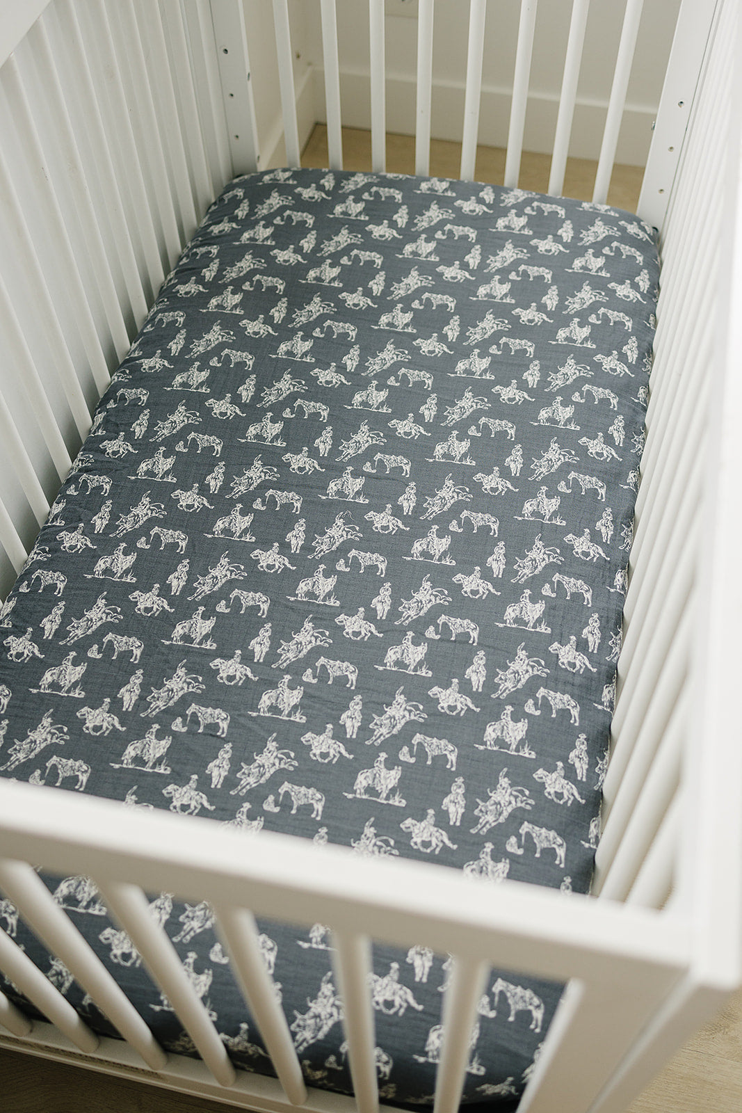 Wild West Cowboy crib sheet