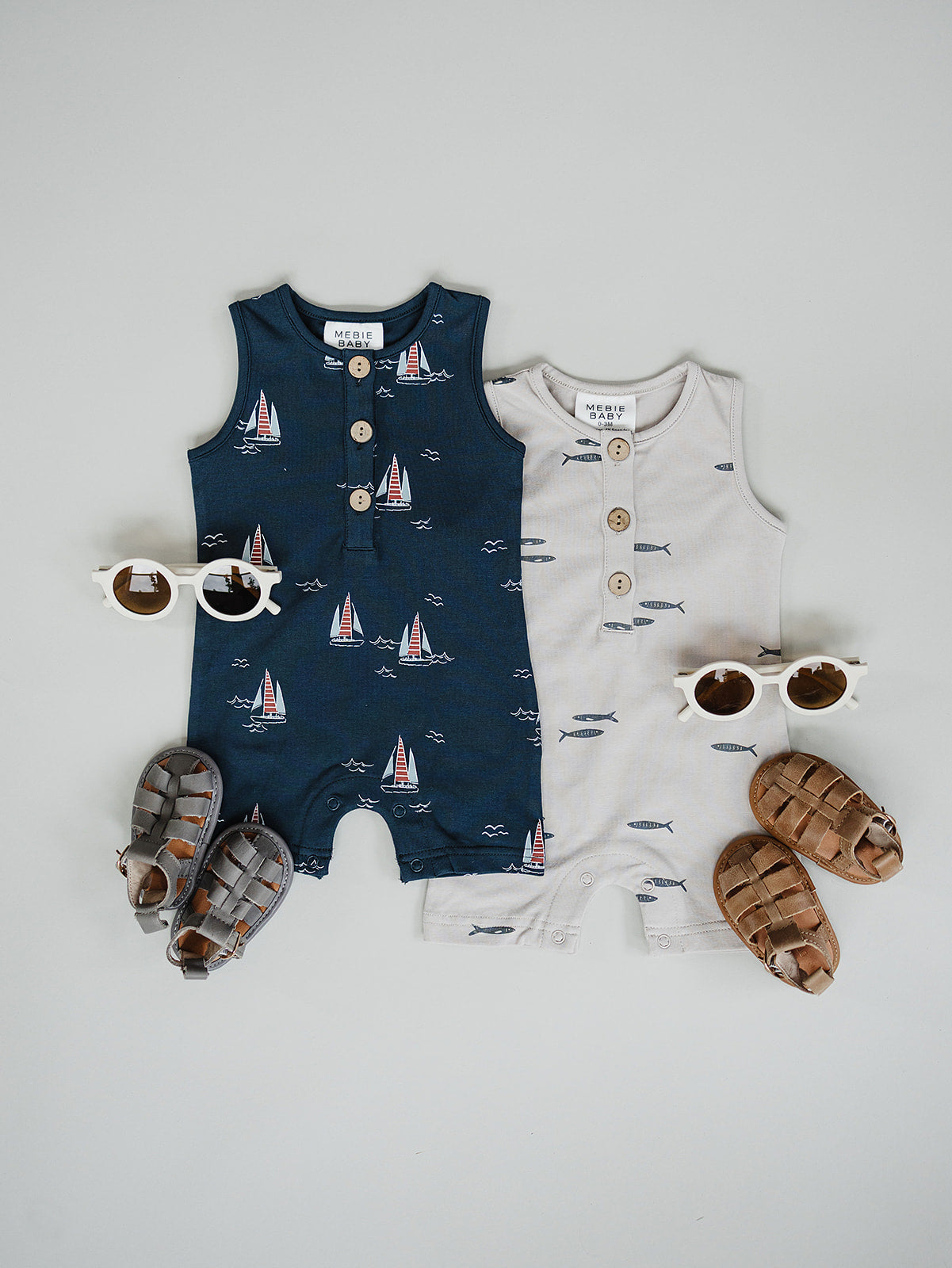 classic southern rompers for baby boys