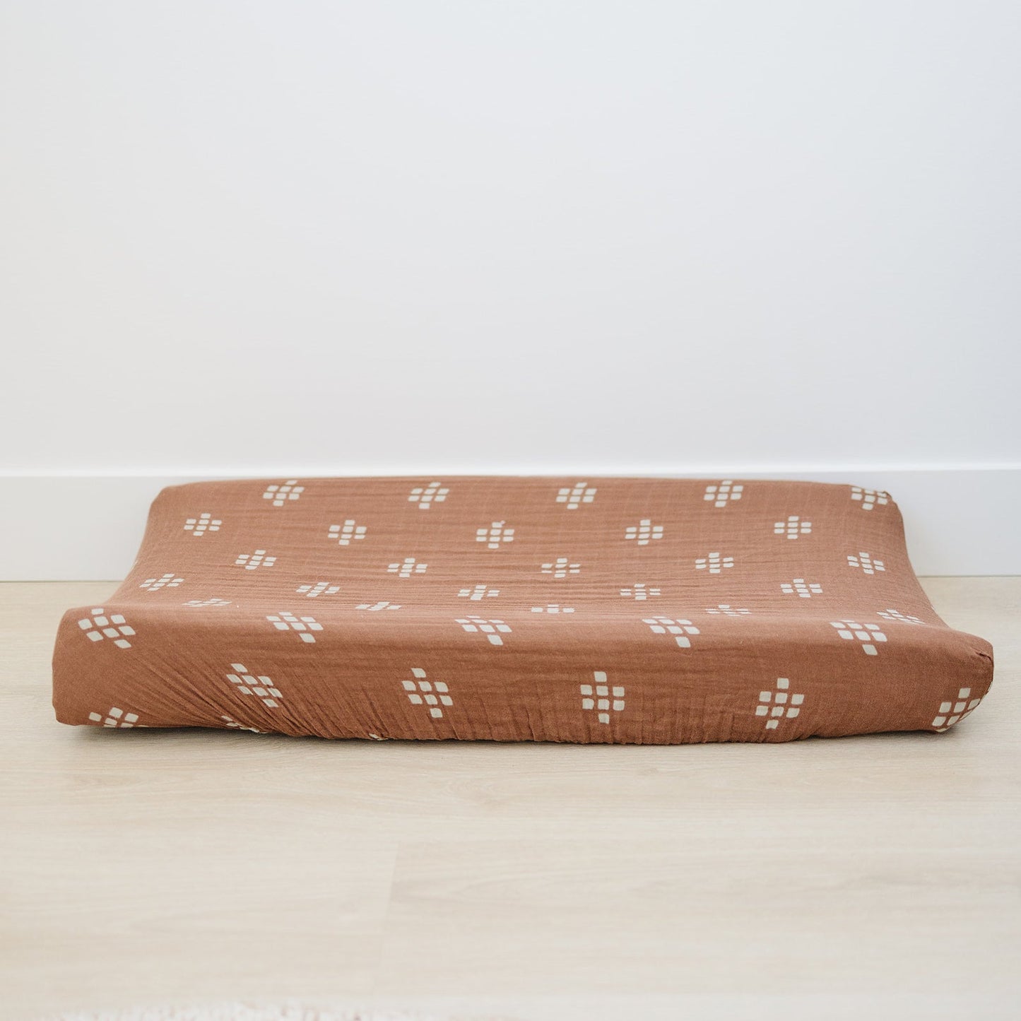 Southwestern, cowboy style changing pad cover for baby nursery