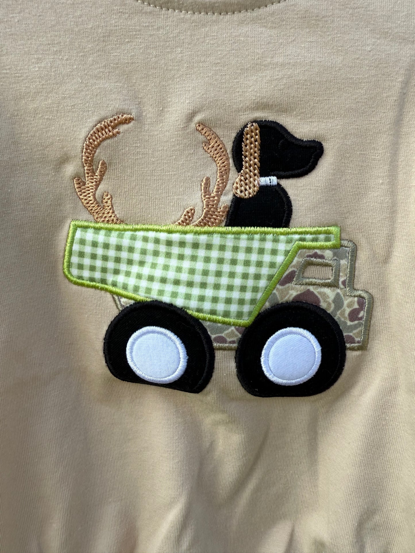 Truck & Pup Long Sleeve Romper