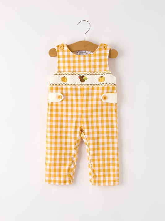 Pumpkin Patch Smocked Thanksgiving Longall