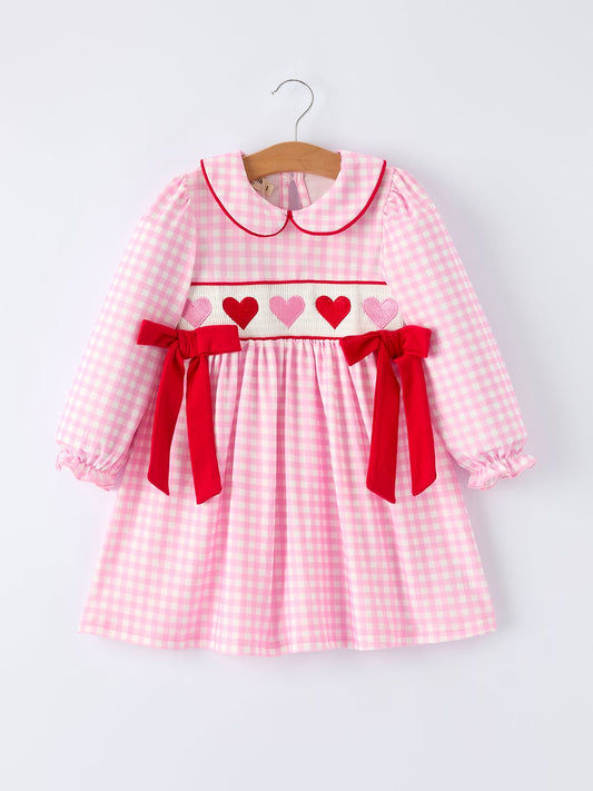 Classic Smocked Hearts Dress