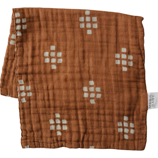 Western Chestnut Muslin Burp Cloth