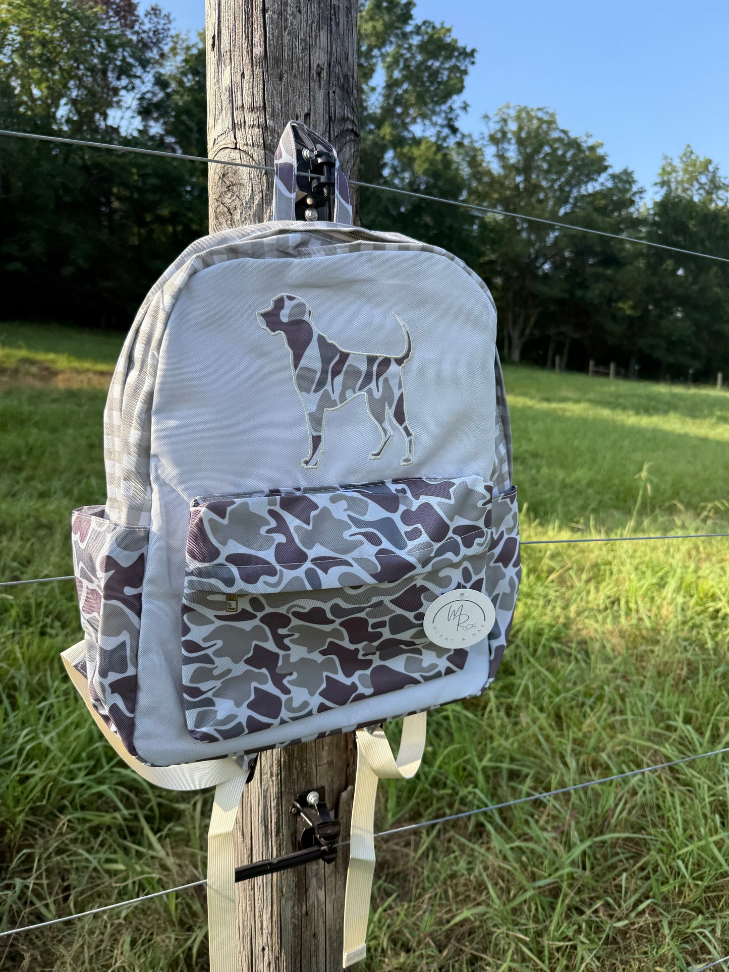 Pointer Pup Camo & Gray Boys Backpack