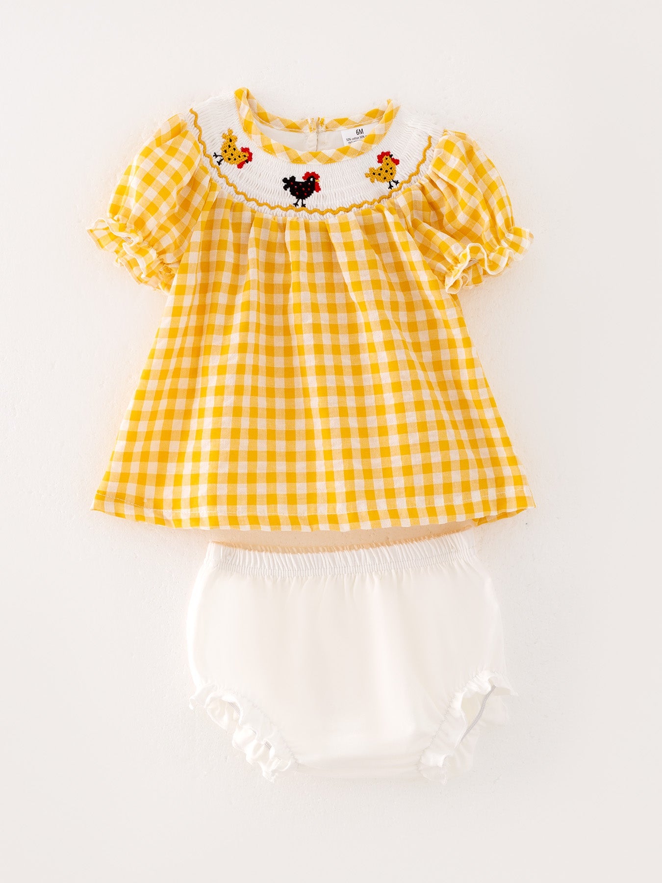 Honey Smocked Chicken Bloomer Set