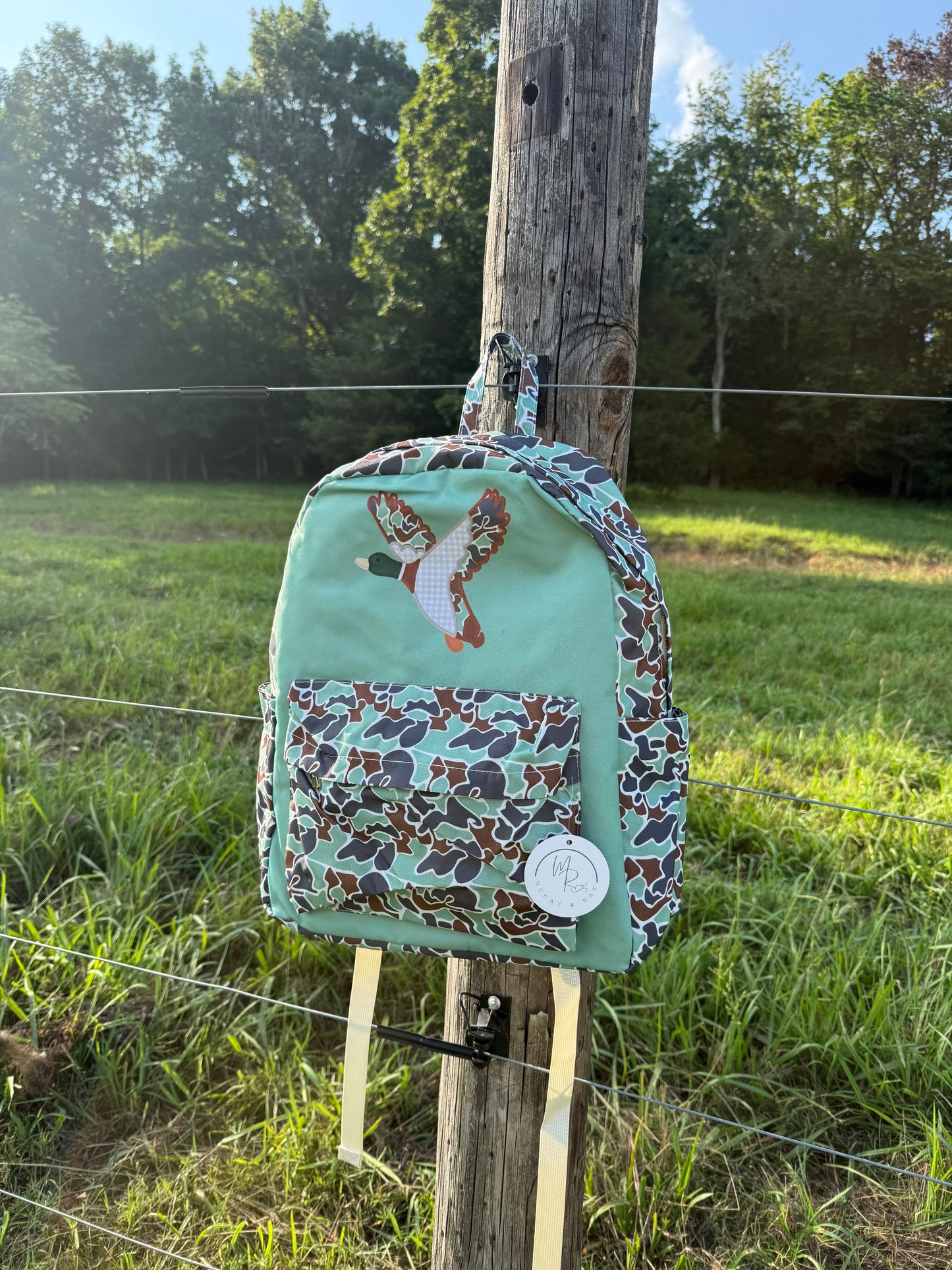 Mallard Camo & Green Boys Backpack
