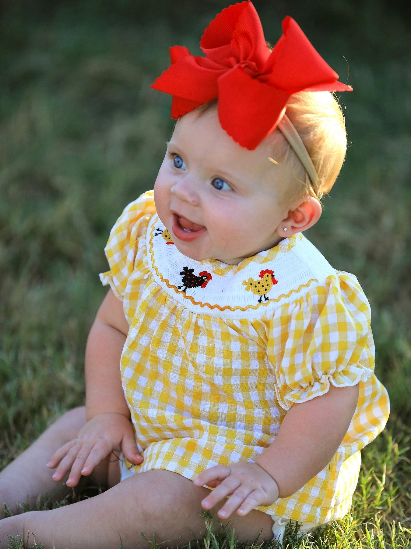 Honey Smocked Chicken Bloomer Set