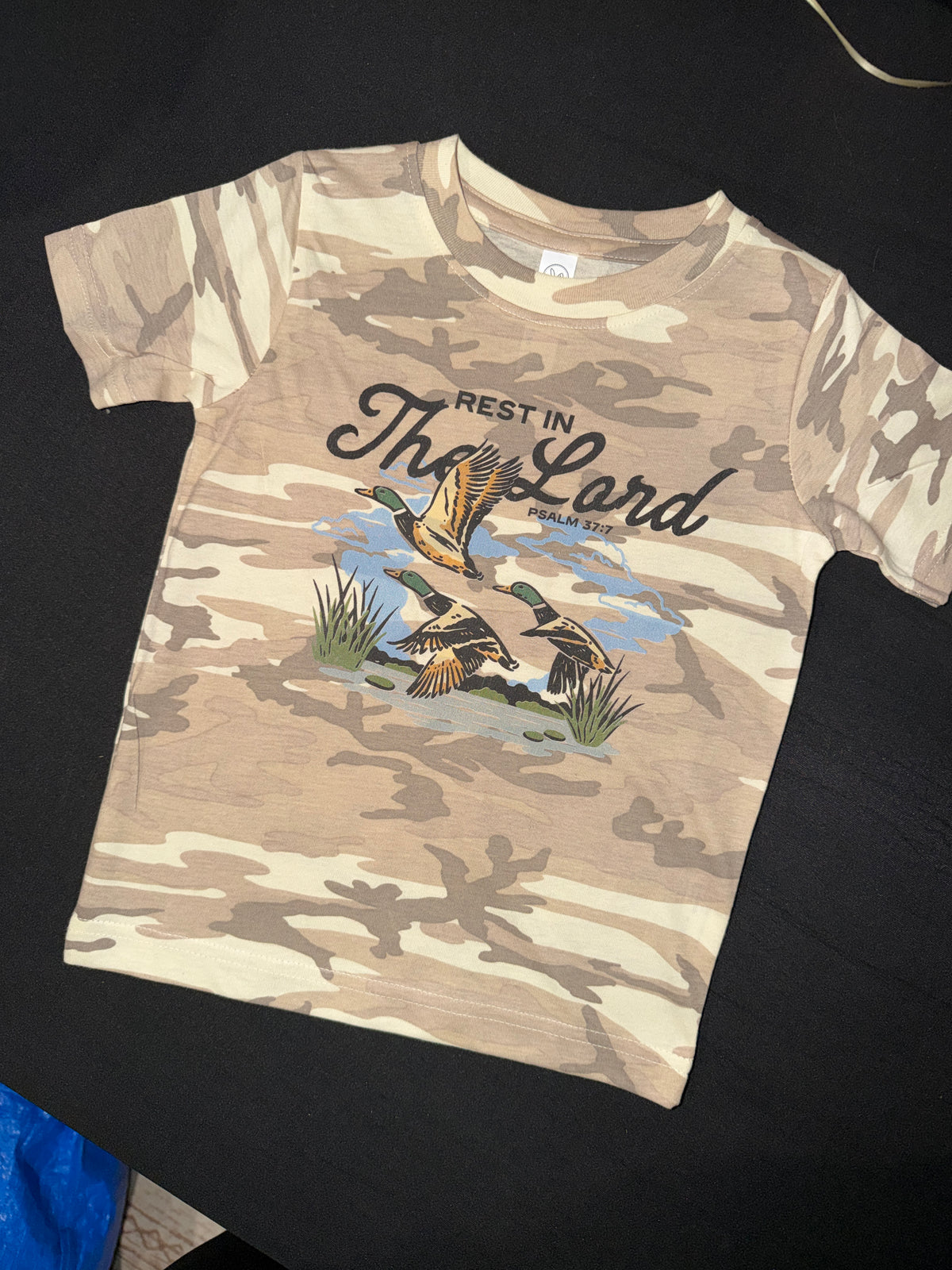 Rest in the Lord Camo Tshirt
