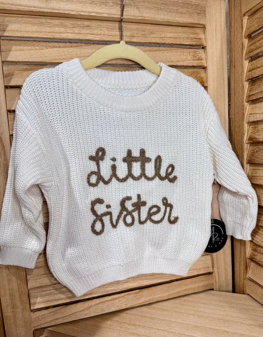 Little Sister Cream sweater