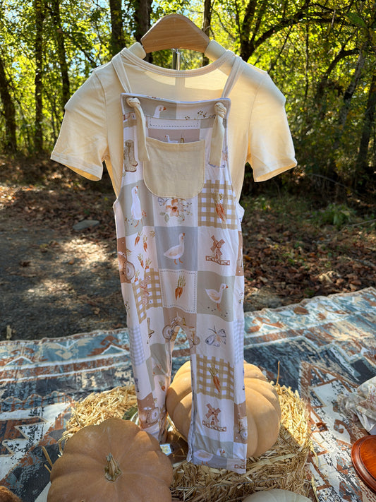 The Little Homestead Overalls Set