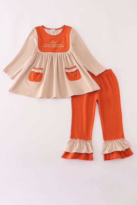 Bible Verse Rust Girls Outfit