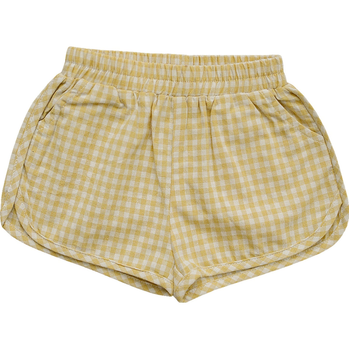 Sunny Days Yellow Gingham Shorts