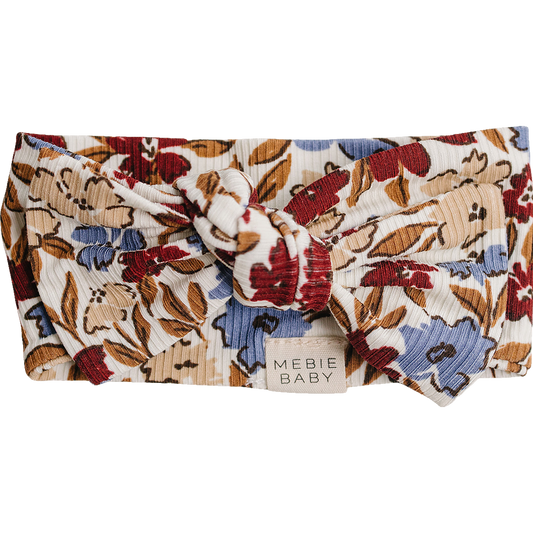 Desert Floral Ribbed Bamboo Head Wrap