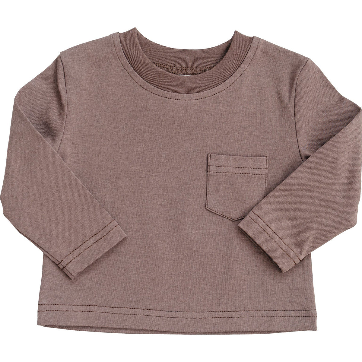 Brown Long Sleeve Tee for Boys