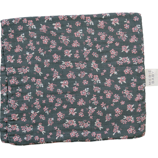 Floral patterned fabric on a white background
