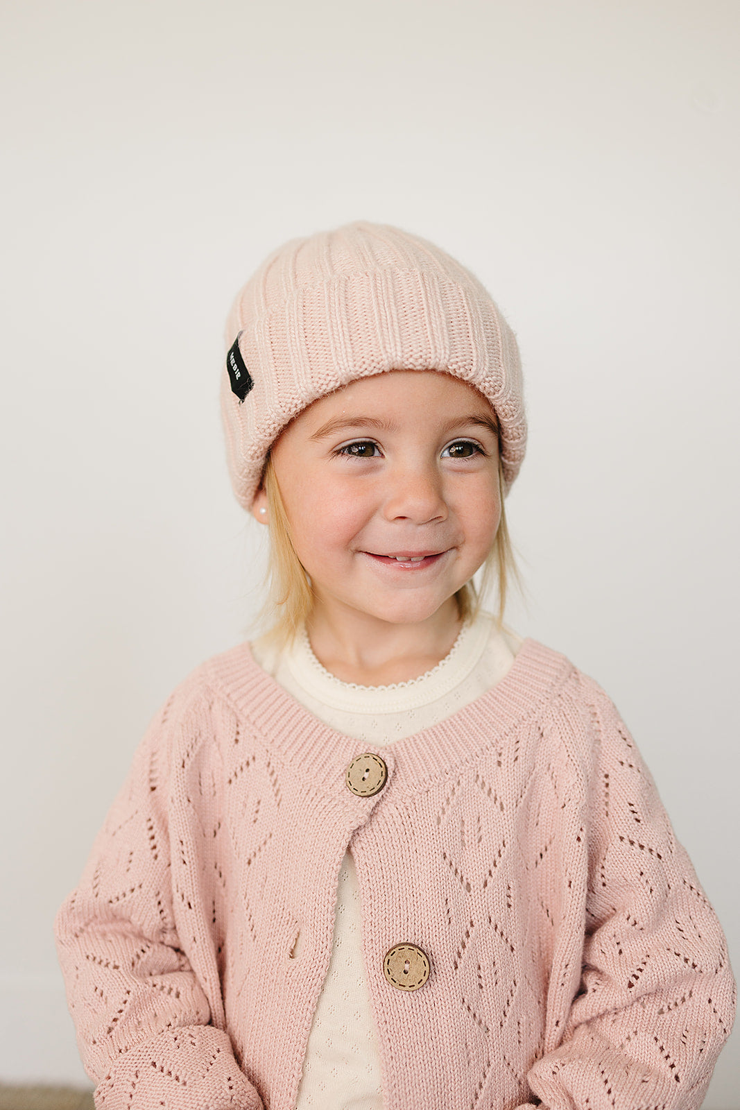 Light Pink Chunky Knit Beanie