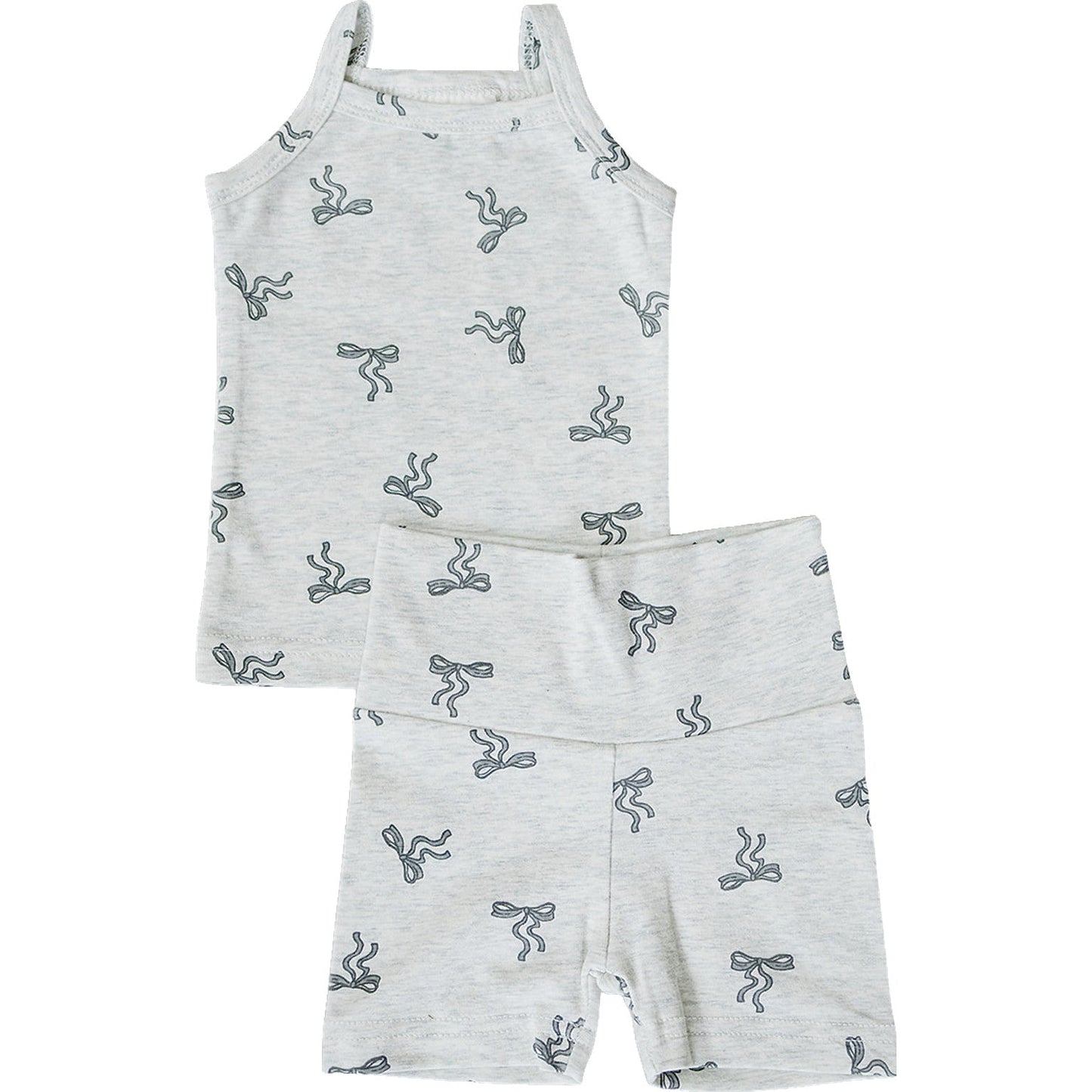 baby girl's coquette bow biker shorts set for baby and toddler girls