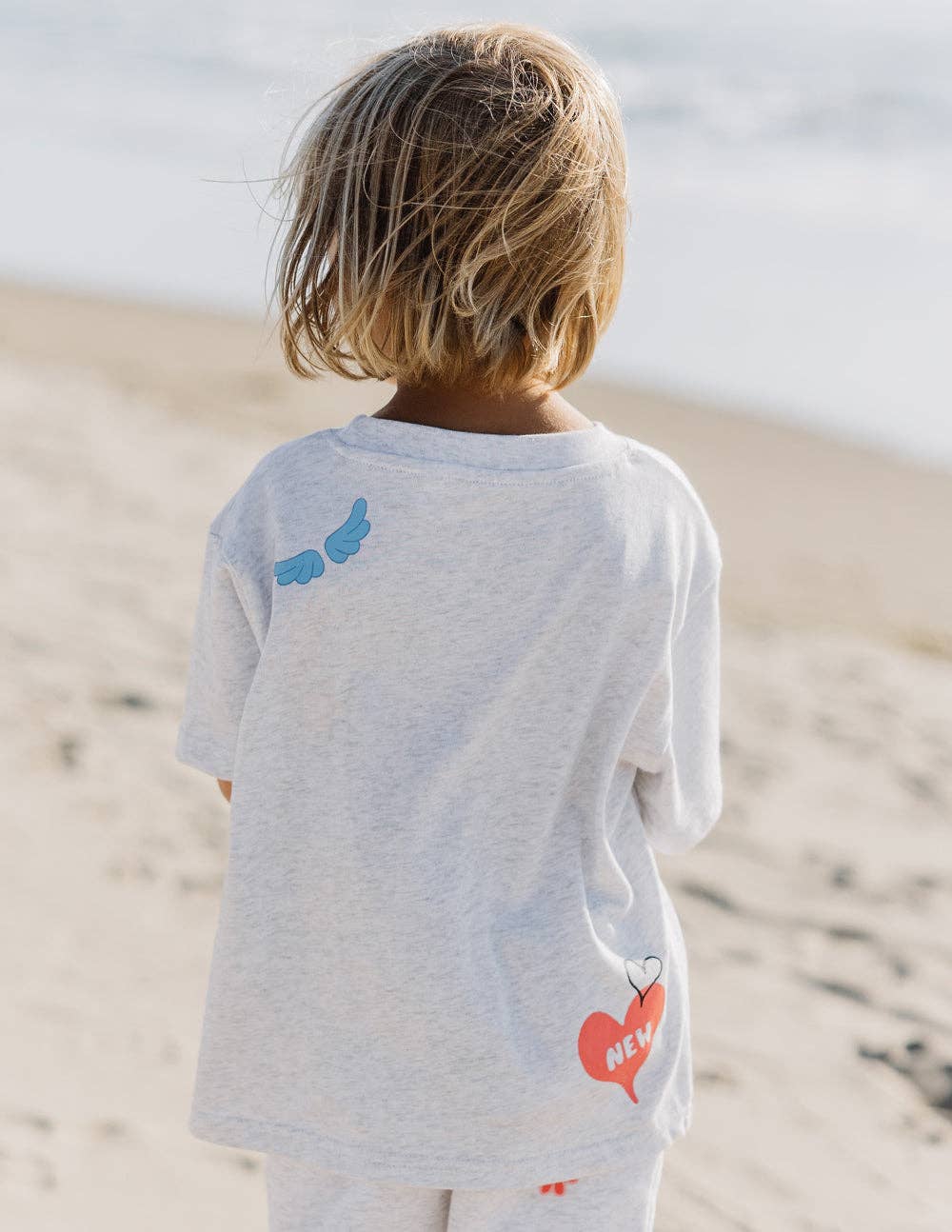 Heather Grey Faith Based Tshirt - Made New - Elevated Faith- back view