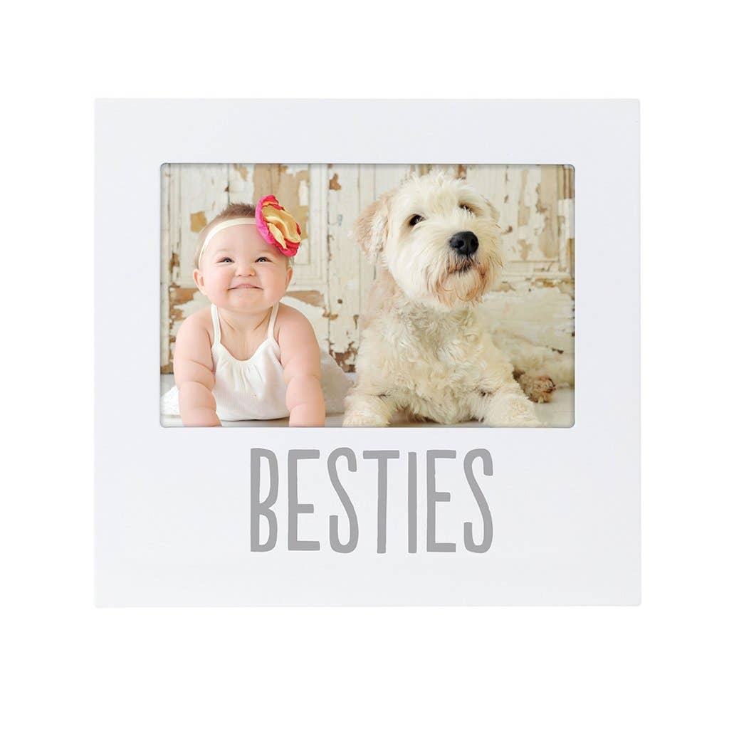 Besties Picture Frame, White