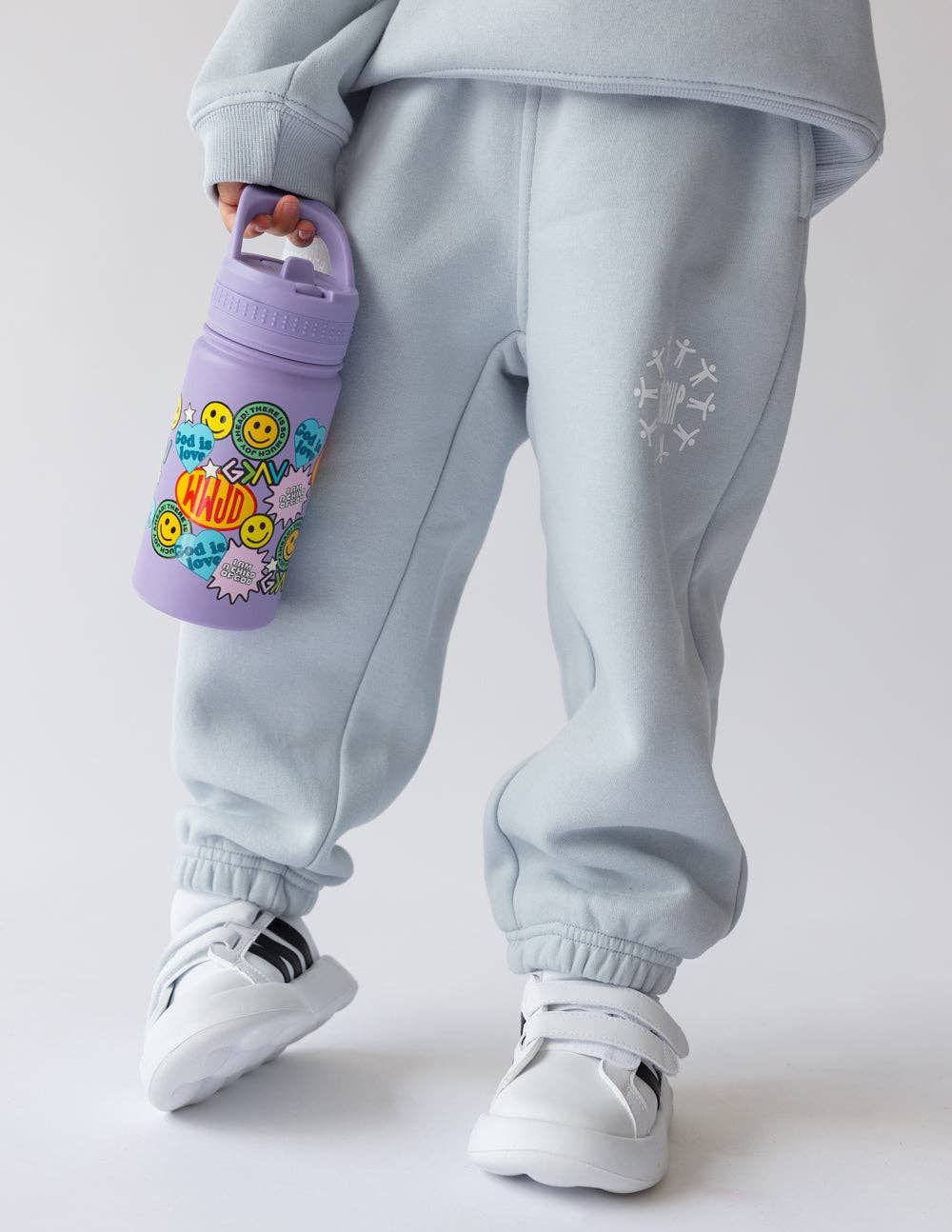 BPA FREE CHRISTIAN KIDS WATER BOTTLE - PURPLE