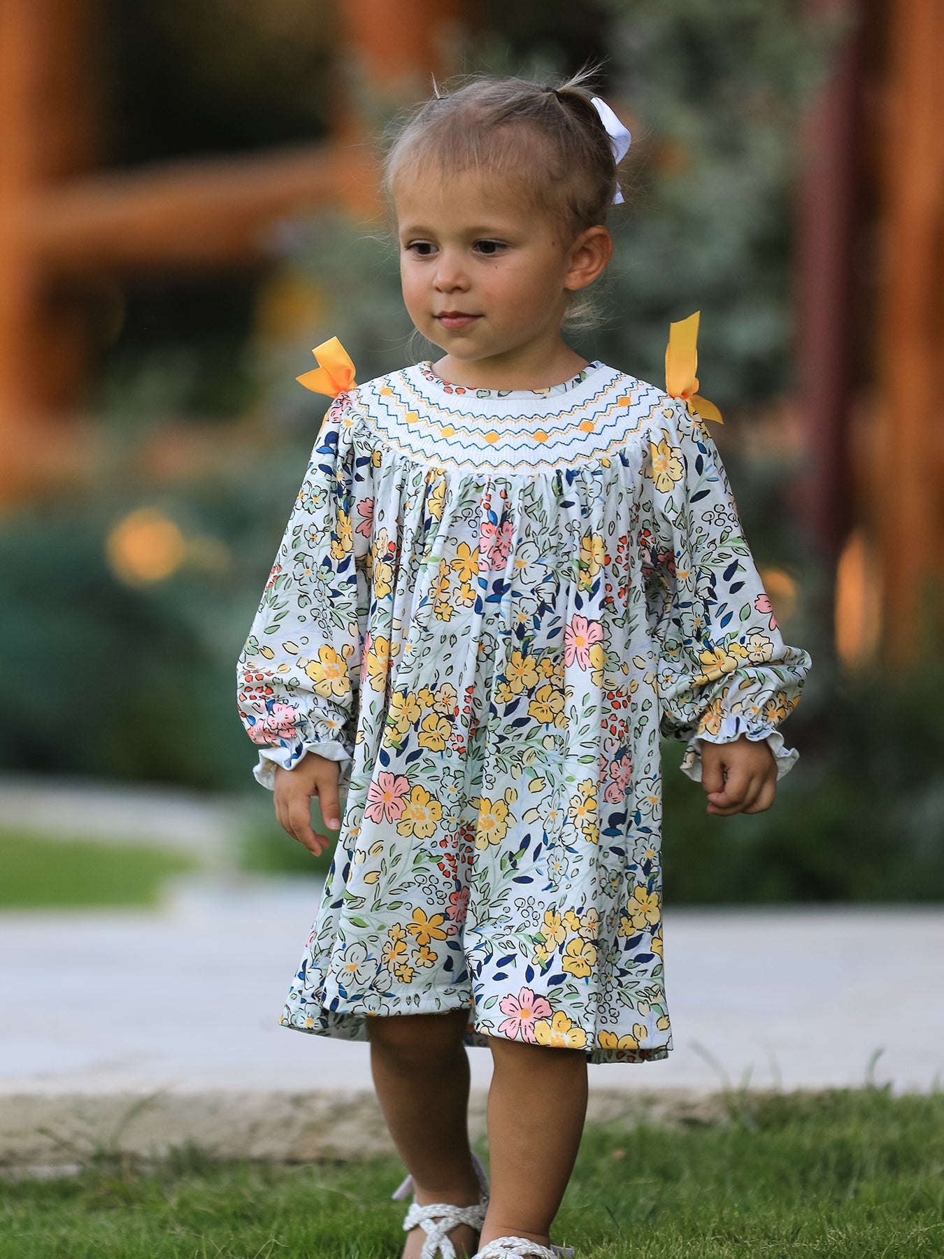 Marigold Meadow Smocked Dress