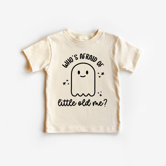 who's afraid of little old me baby and toddler graphic tshirt